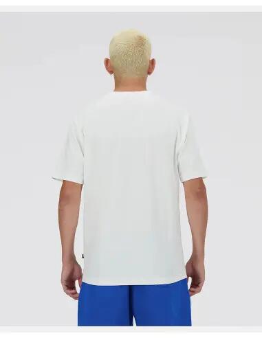 New Balance Athletics Premium Logo T-Shirt, bianco, unisex uomo 3/7