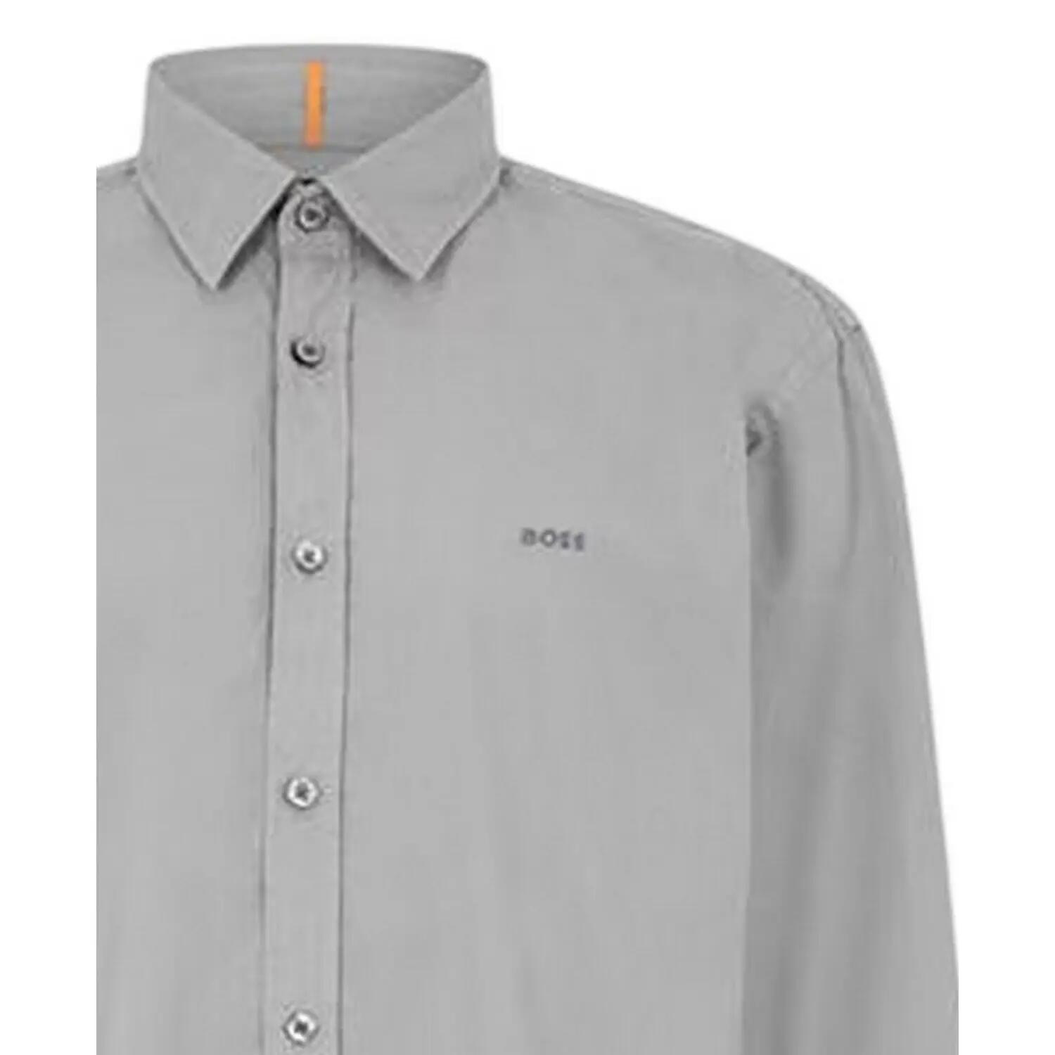 Camicia Manica Lunga Uomo Boss Relegant 6 M Grigio 4/4
