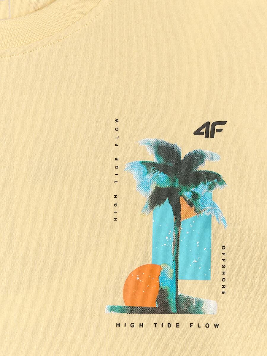 T-shirt bawełniany męski 4F 4FRSS26TTSHM4301 6/6