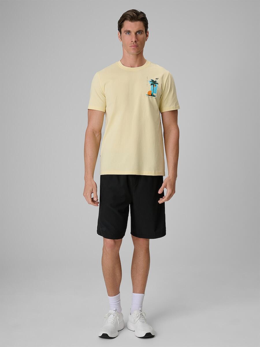 T-shirt bawełniany męski 4F 4FRSS26TTSHM4301 3/6