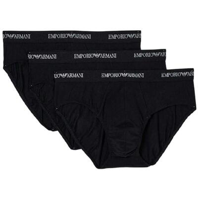 Slip Semplice Uomo Misura Confezione 3 Emporio Armani Bianco