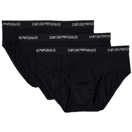 Slip Semplice Uomo Misura Confezione 3 Emporio Armani Bianco