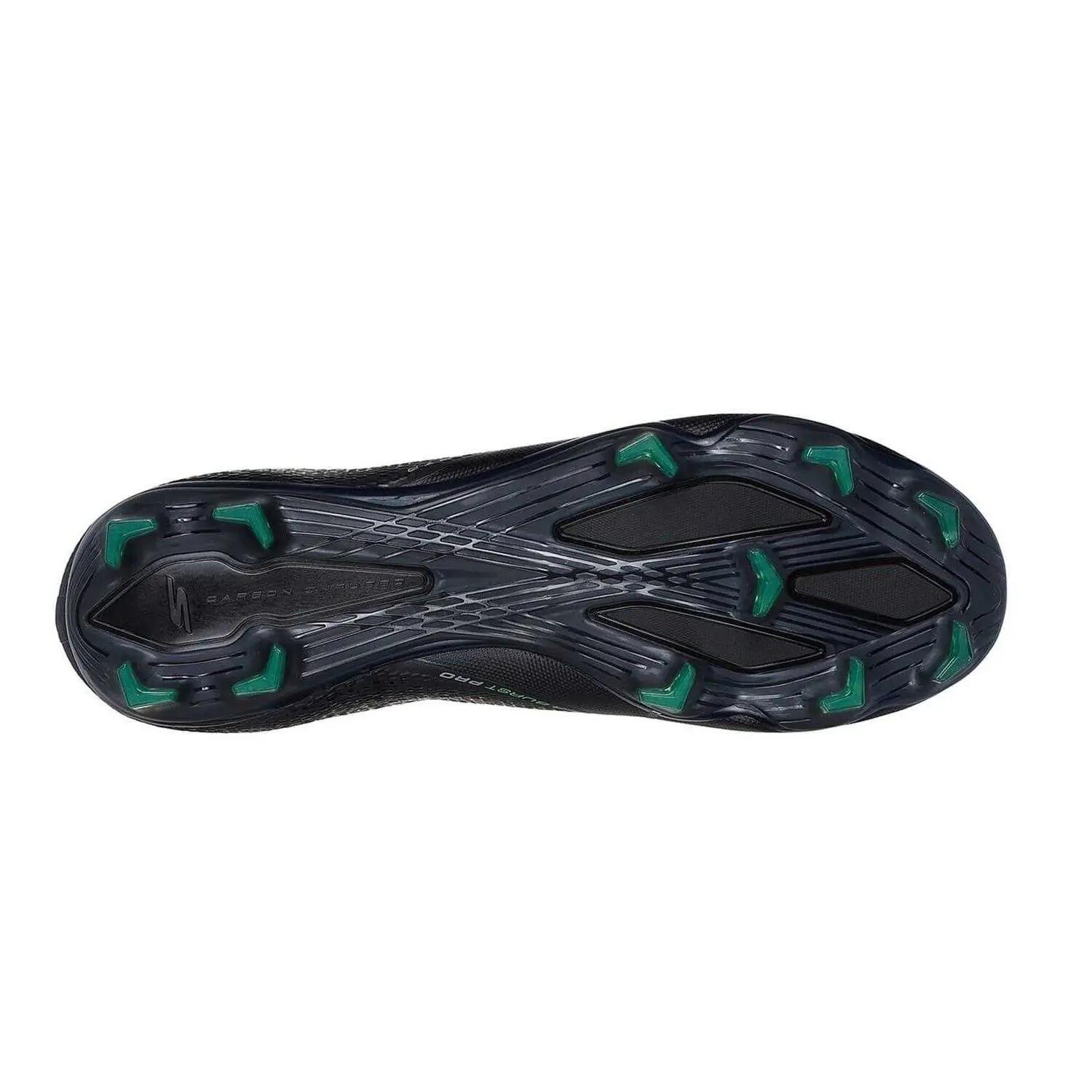 Chaussures De Foot Pour Terrain Ferme RAZOR ELITE Homme (Noir / Argenté) 4/6