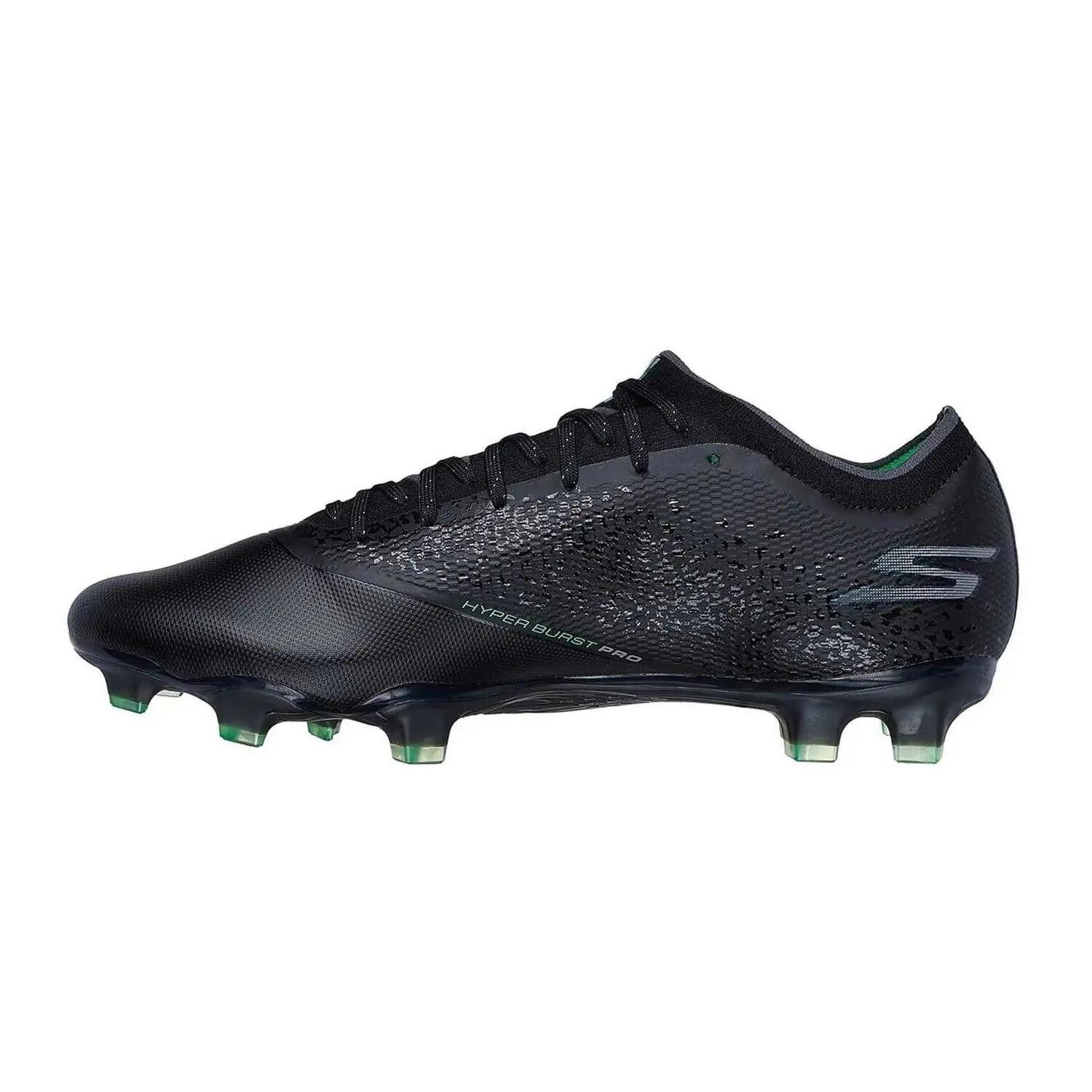 Chaussures De Foot Pour Terrain Ferme RAZOR ELITE Homme (Noir / Argenté) 2/6