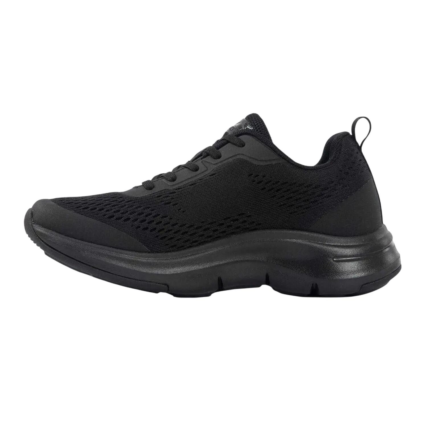 Sneaker für , Netzmaterial Damen Schwarz 3/4