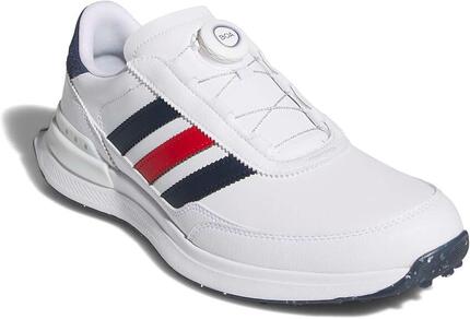 Adidas S2G SL BOA 26, chaussures de golf pour homme, blanc, bleu, rouge