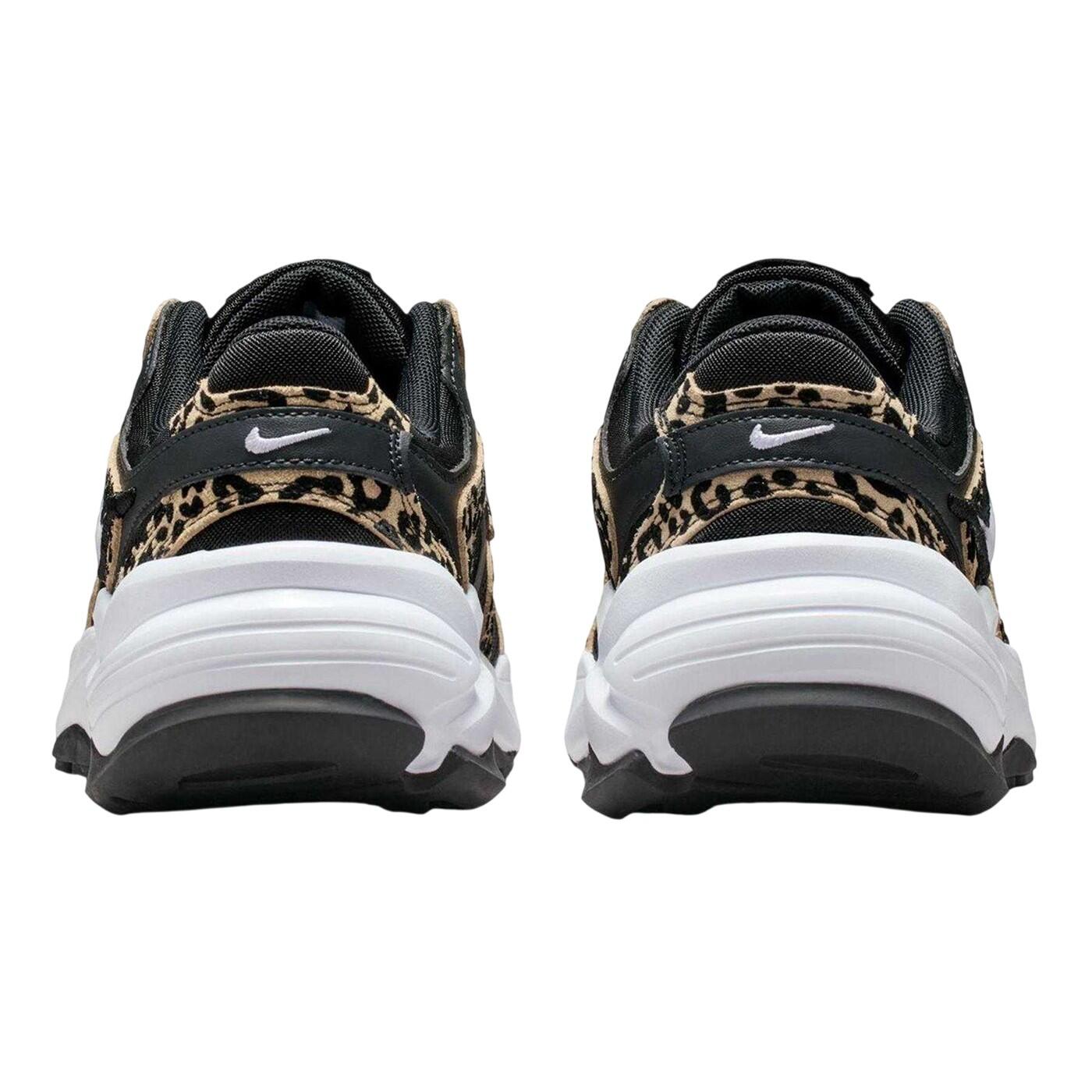 Womens/Ladies Al8 Suede Chunky Sole Trainers (Black/Leopard) 2/5