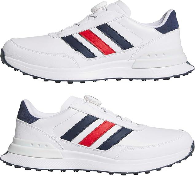 Adidas S2G SL BOA 26, chaussures de golf pour homme, blanc, bleu, rouge 6/6