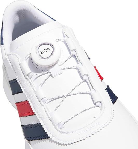 Adidas S2G SL BOA 26, chaussures de golf pour homme, blanc, bleu, rouge 4/6