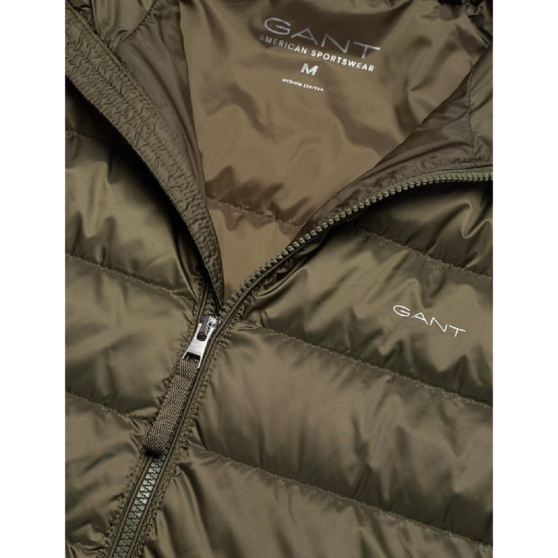 Mens Down Lightweight Gilet (Green) 4/5