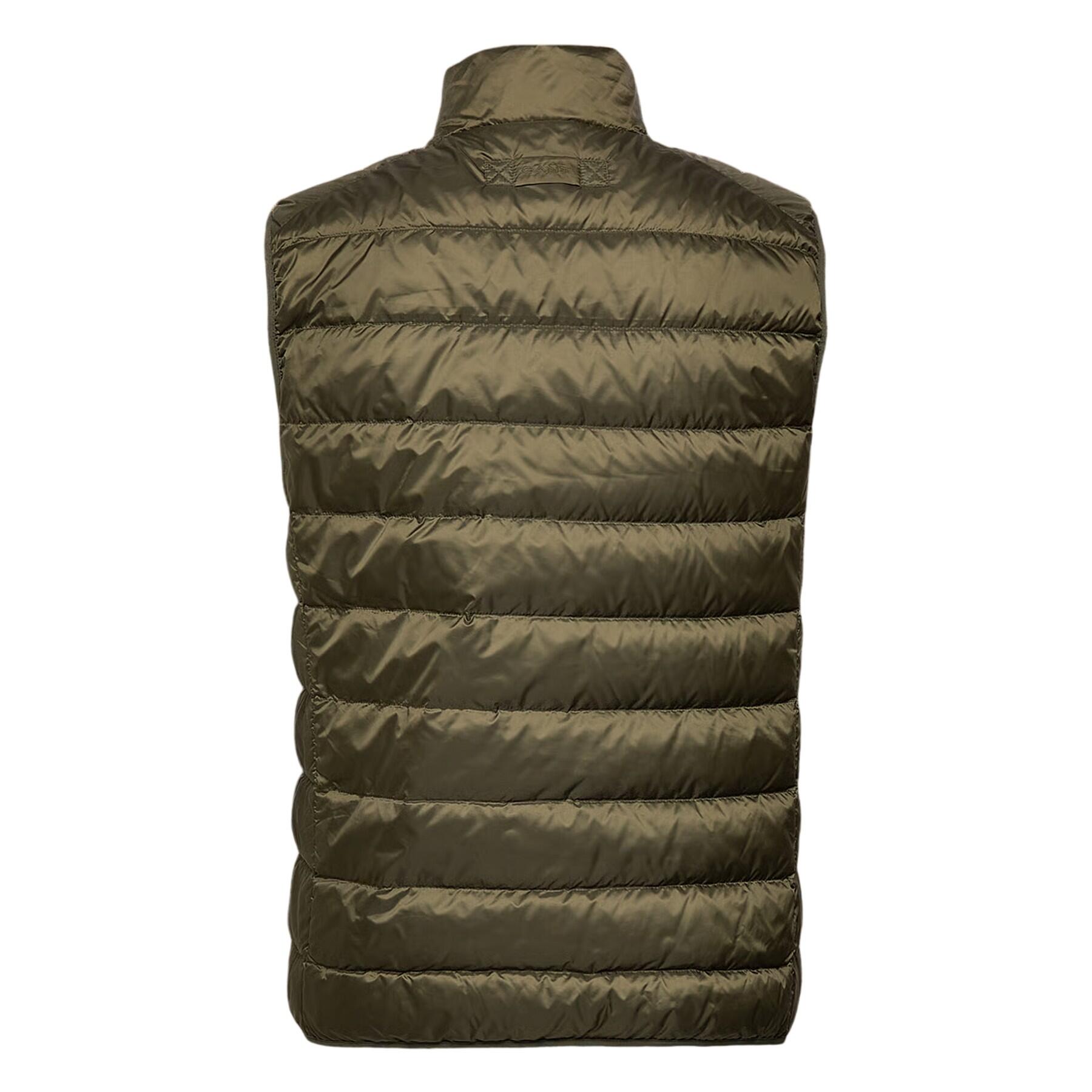 Mens Down Lightweight Gilet (Green) 3/5