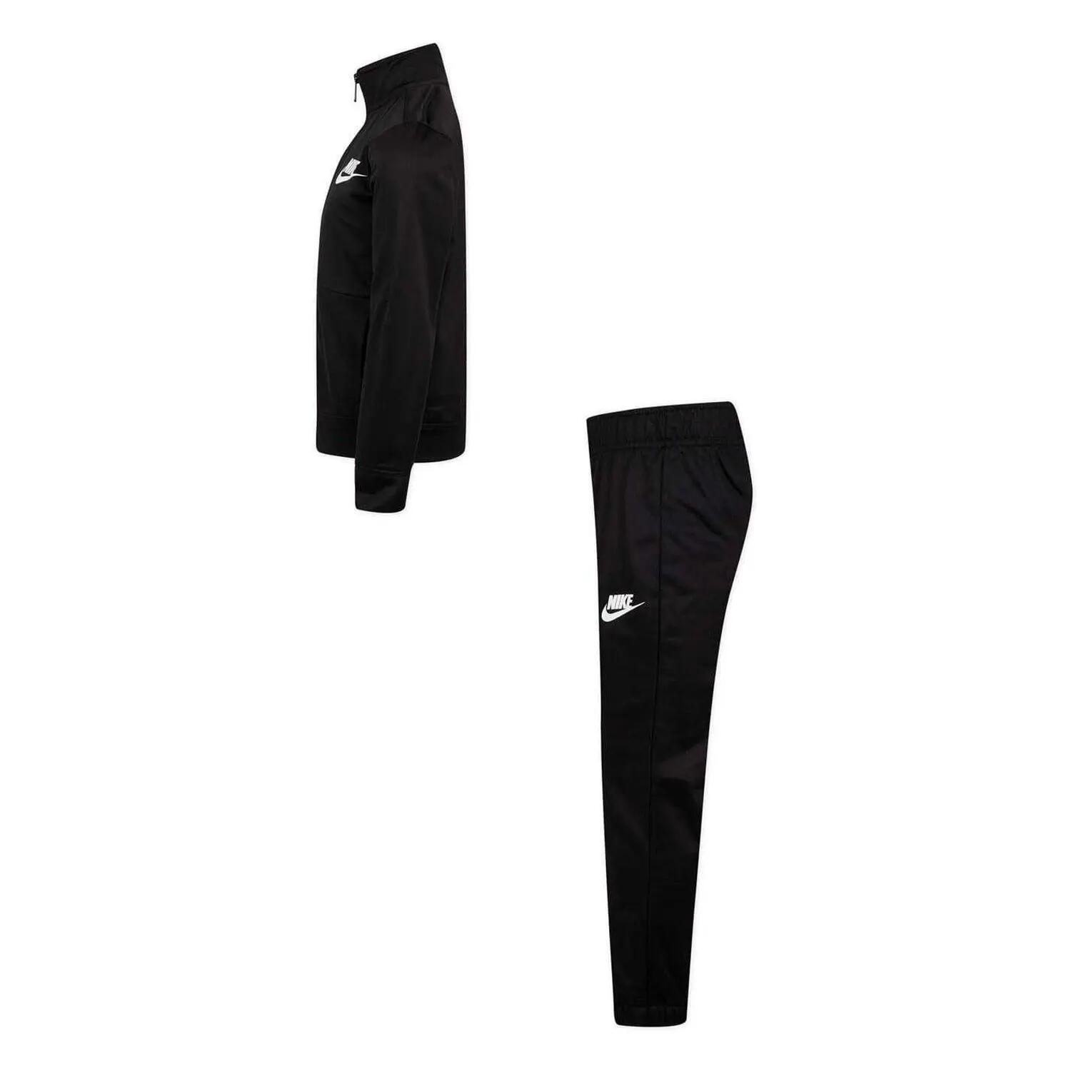 Trainingsanzug für , Polyester Jungen Schwarz/Weiß 3/4