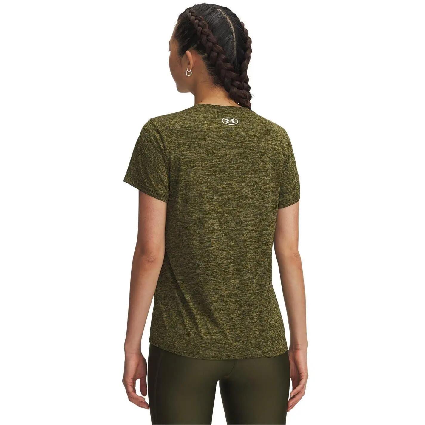 Womens/Ladies Twist ShortSleeved TShirt (Khaki Green) 2/2