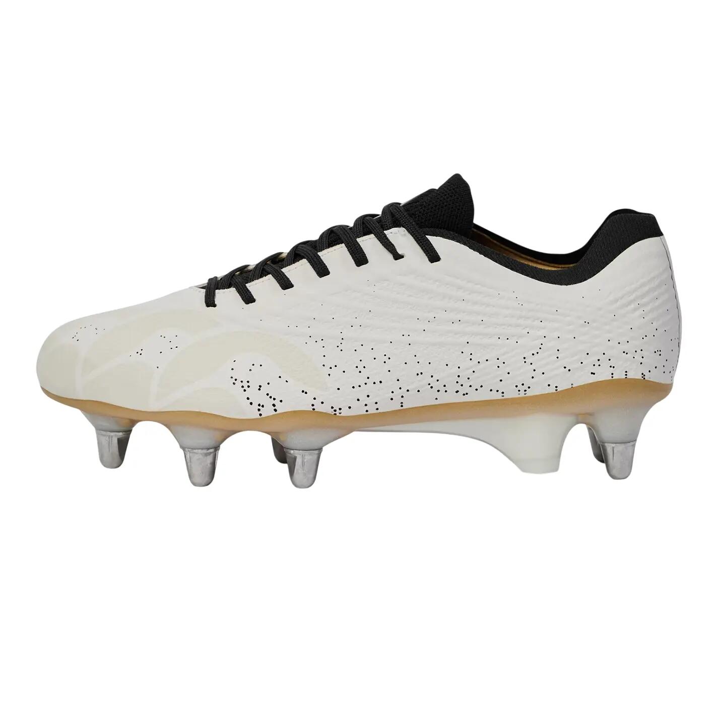 Chaussures De Rugby Pour Terrain Souple PRO Homme (Blanc) 2/4