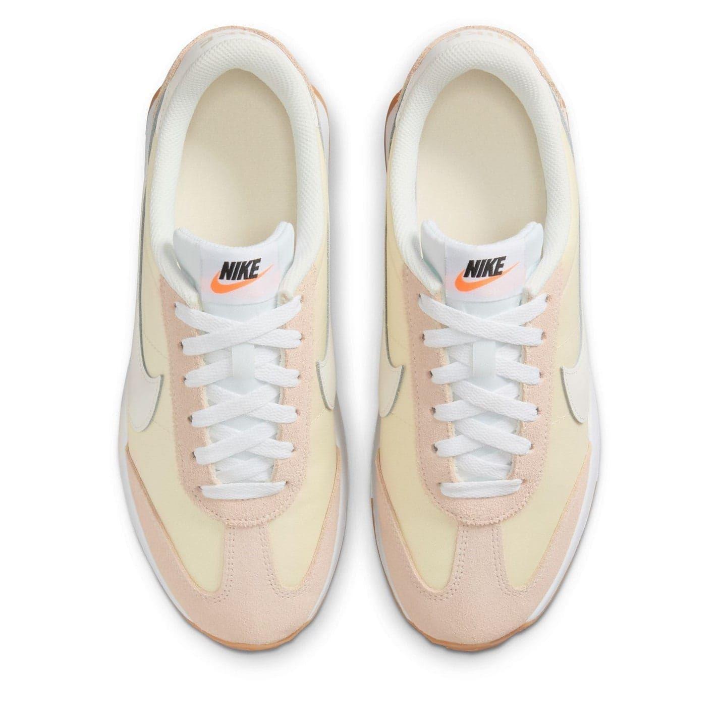 "Waffle Debut" Sneaker für , Wildleder, Keilabsatz Damen Naturweiß/Gummi Rosa 5/5