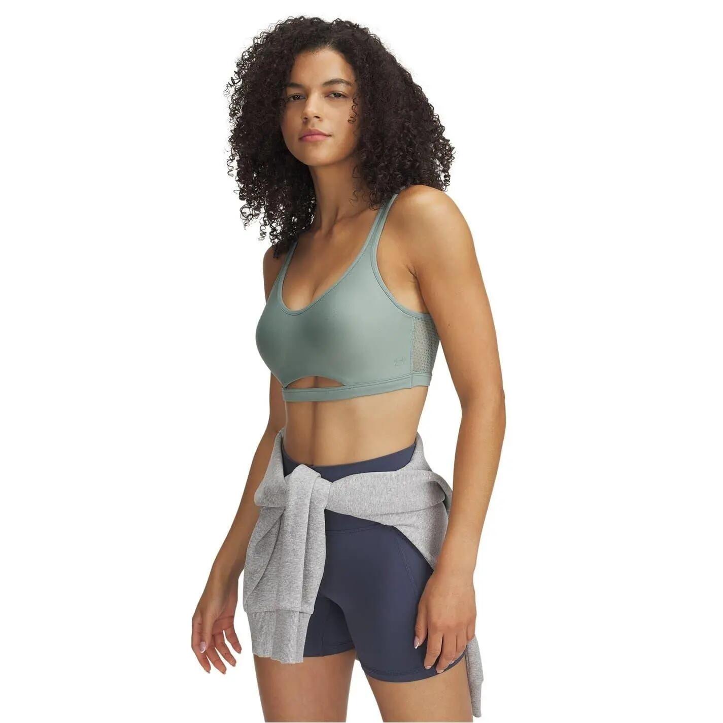 Reggiseno Sportivo Basso Impatto Donna Under Armour Infinity Verde 2/5