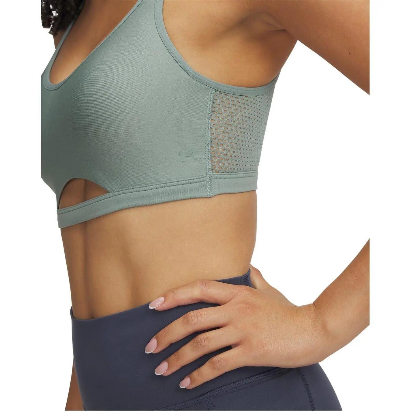 Reggiseno Sportivo Basso Impatto Donna Under Armour Infinity Verde 4/5