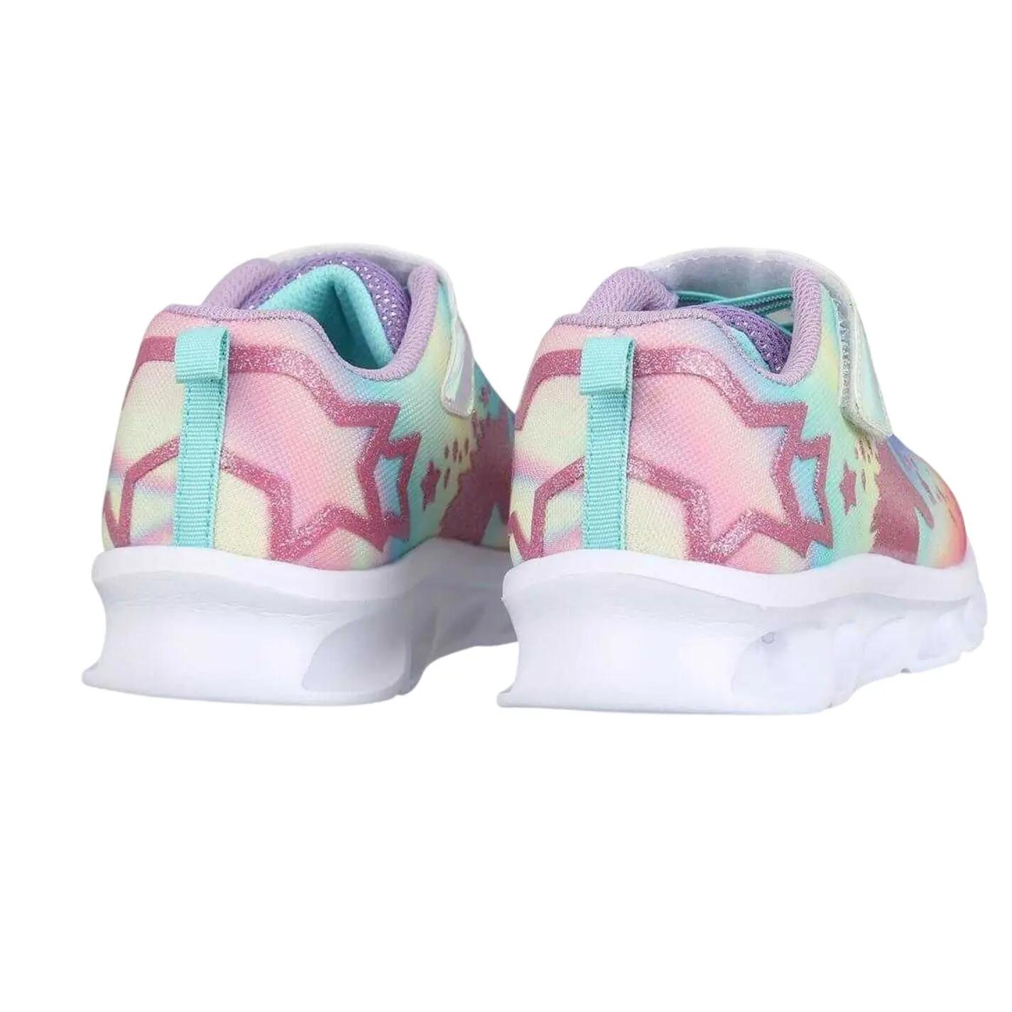 Childrens/Kids Alie 2.0 Unicorn Glitter Light Up Trainers (Multicoloured) 2/4