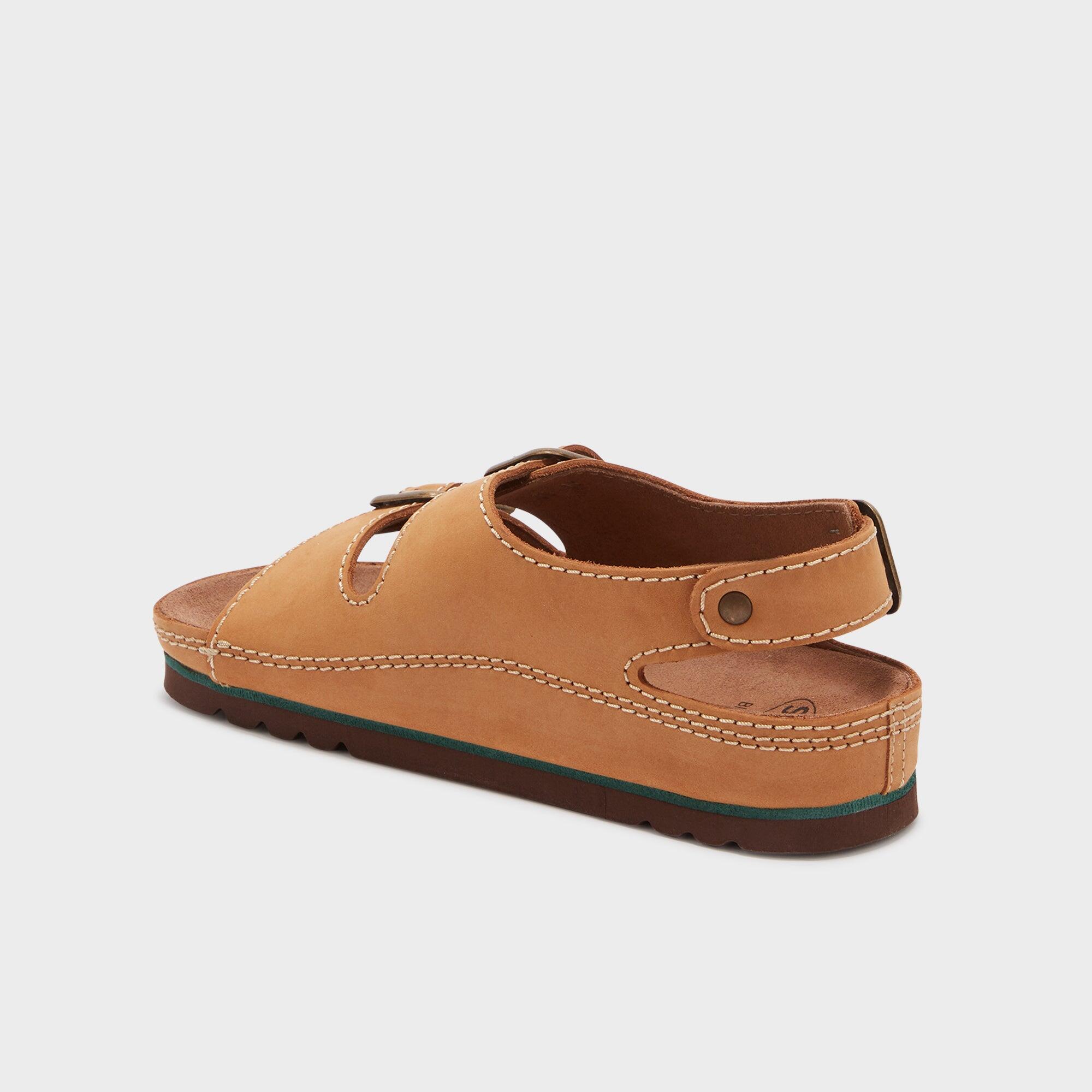 Sandalen unisex Air Bag Backstrap Leerbruin 4/4
