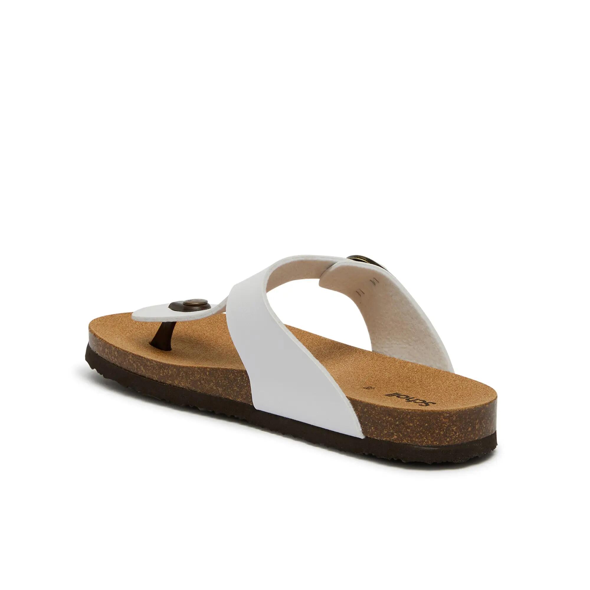 Chinelos de dedo mulher Jackie Thong Branco 4/4