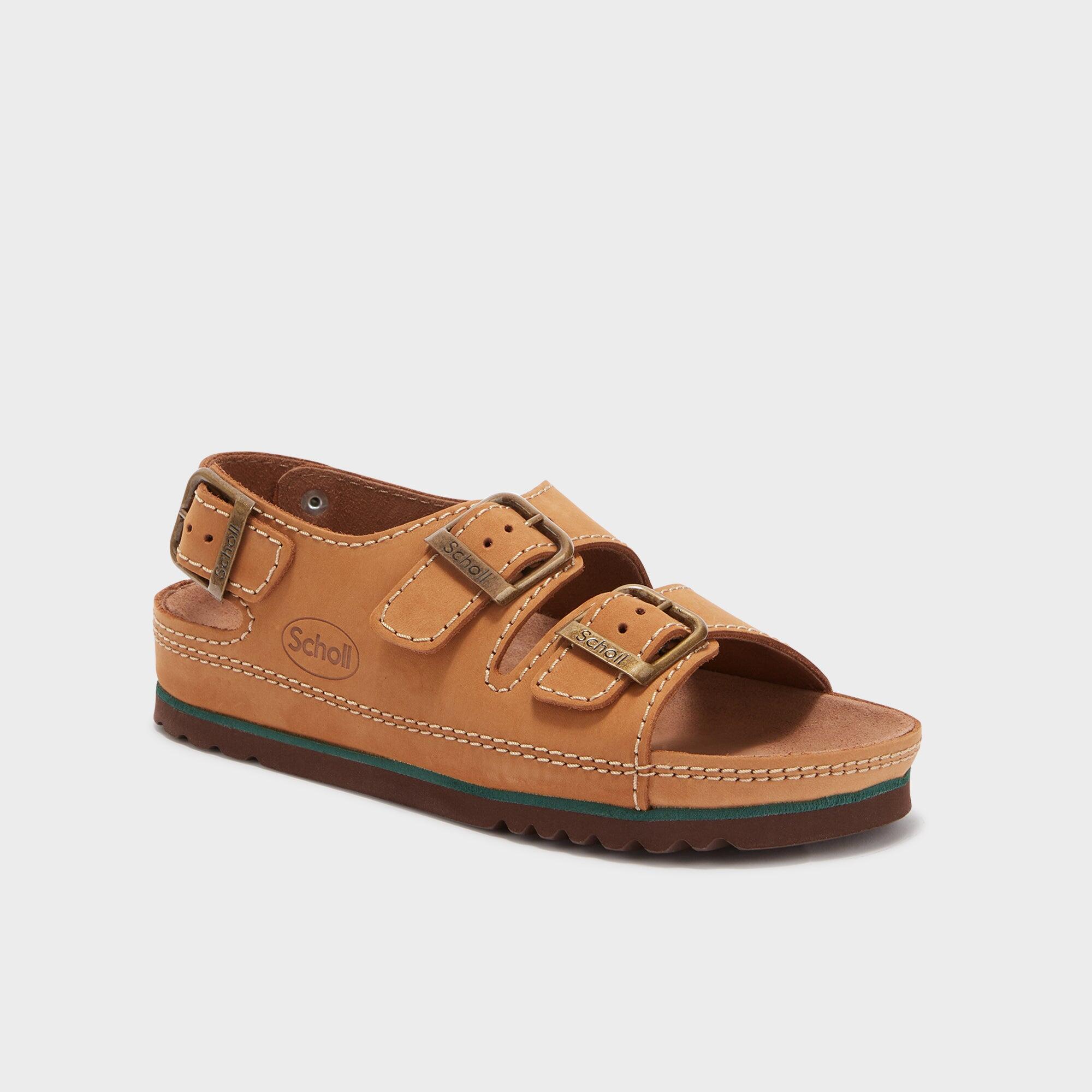 Sandalen unisex Air Bag Backstrap Leerbruin 2/4