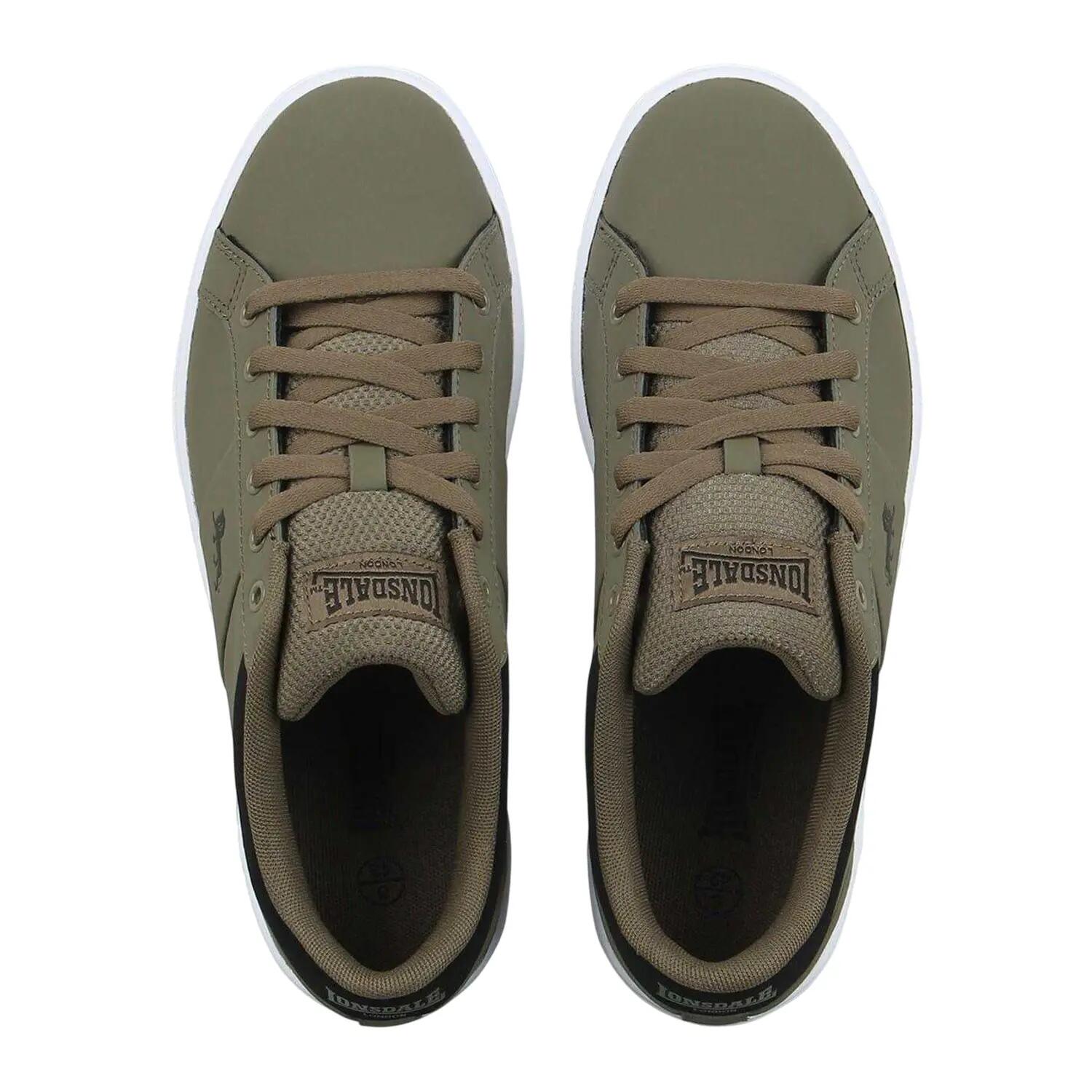 "Latimer" Sneaker für , Leder Herren Khakigrün 3/4