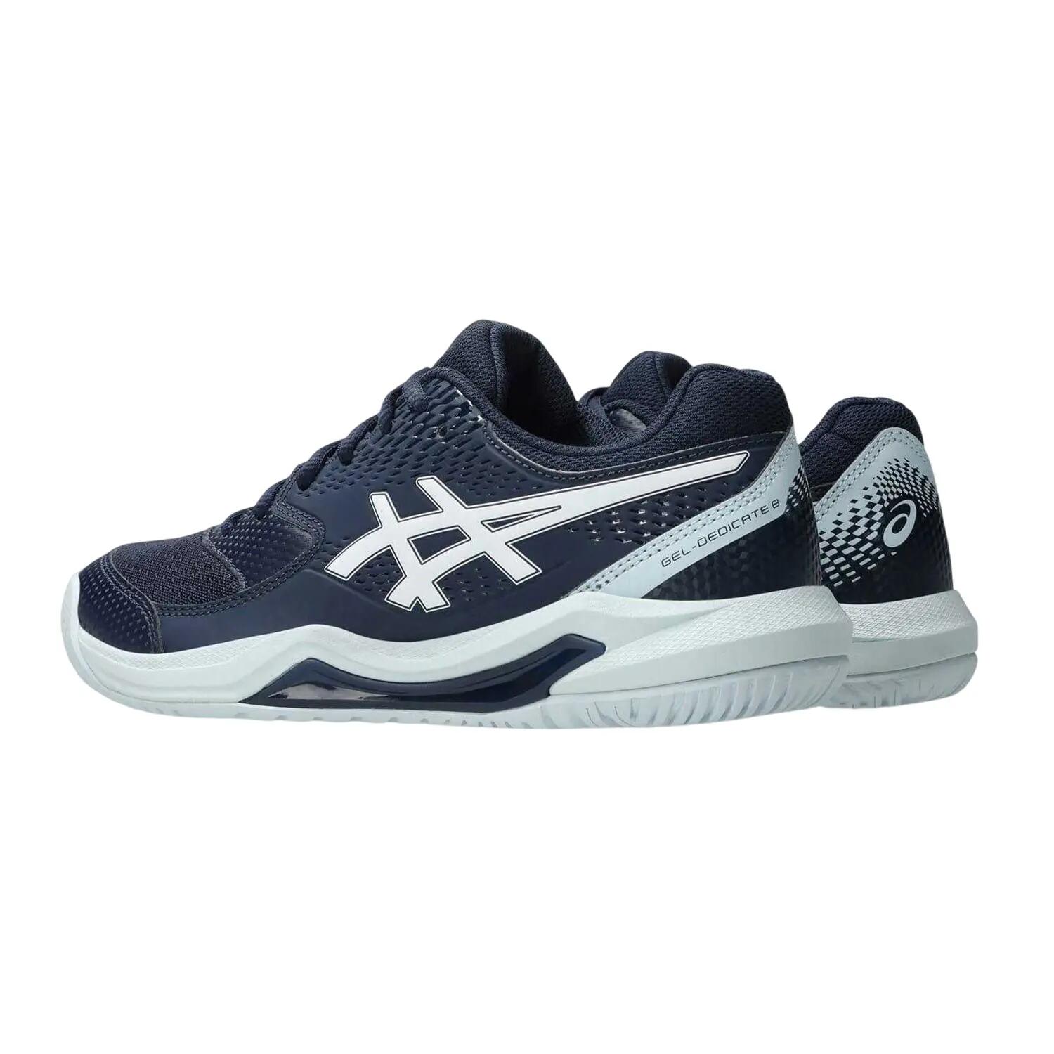 "Gel Dedicate 8" Tennisschuhe für Damen Mitternachtsblau/Weiß 2/4