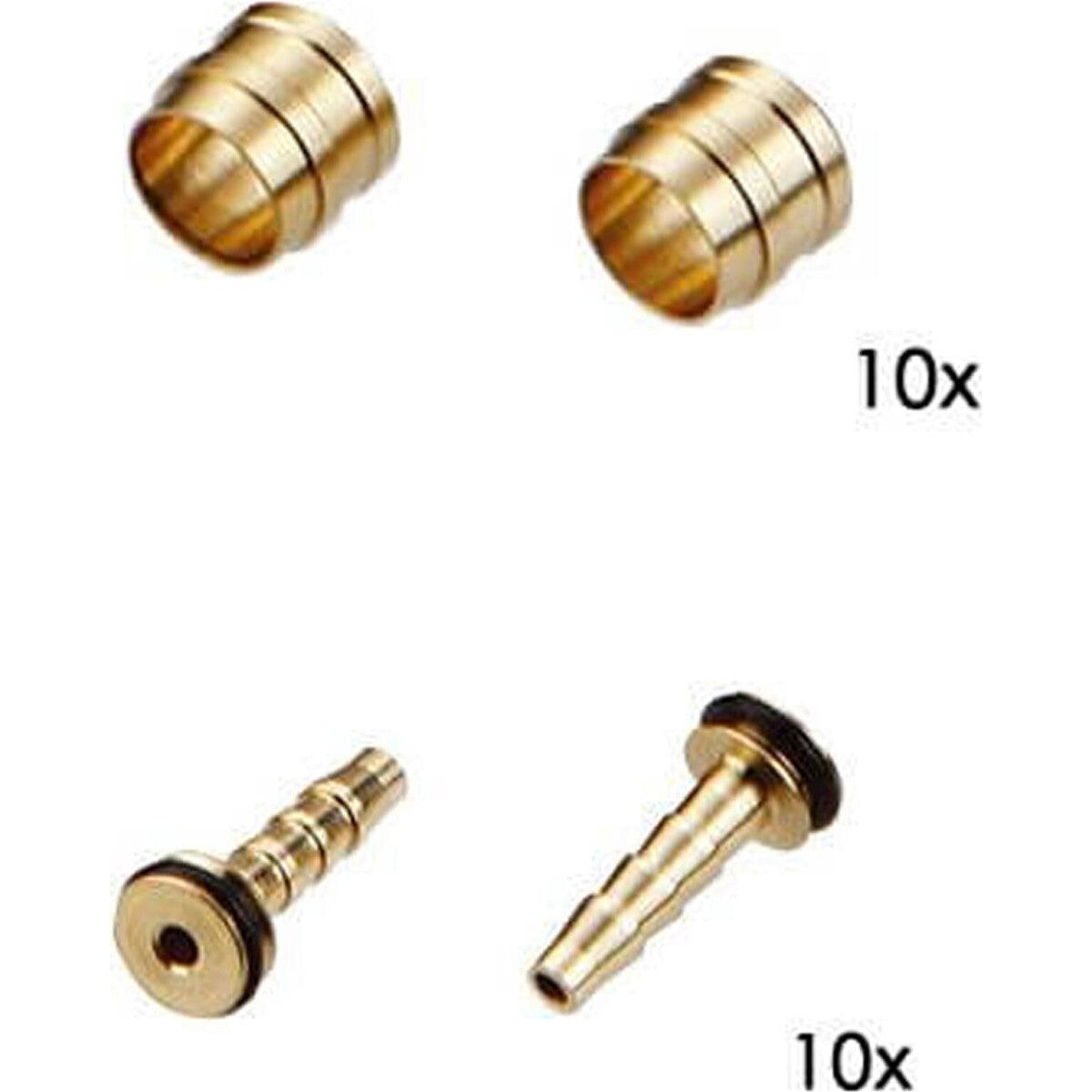 Tektro Rohr Oliven und Stifte Set (10 Stück) 1/7