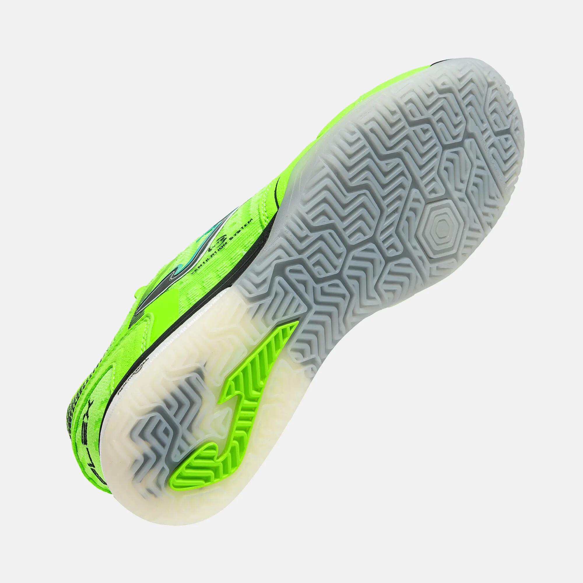 Chaussures Futsal Adulte Joma Top Flex Ultralight 26 IN Vert Fluo 5/5