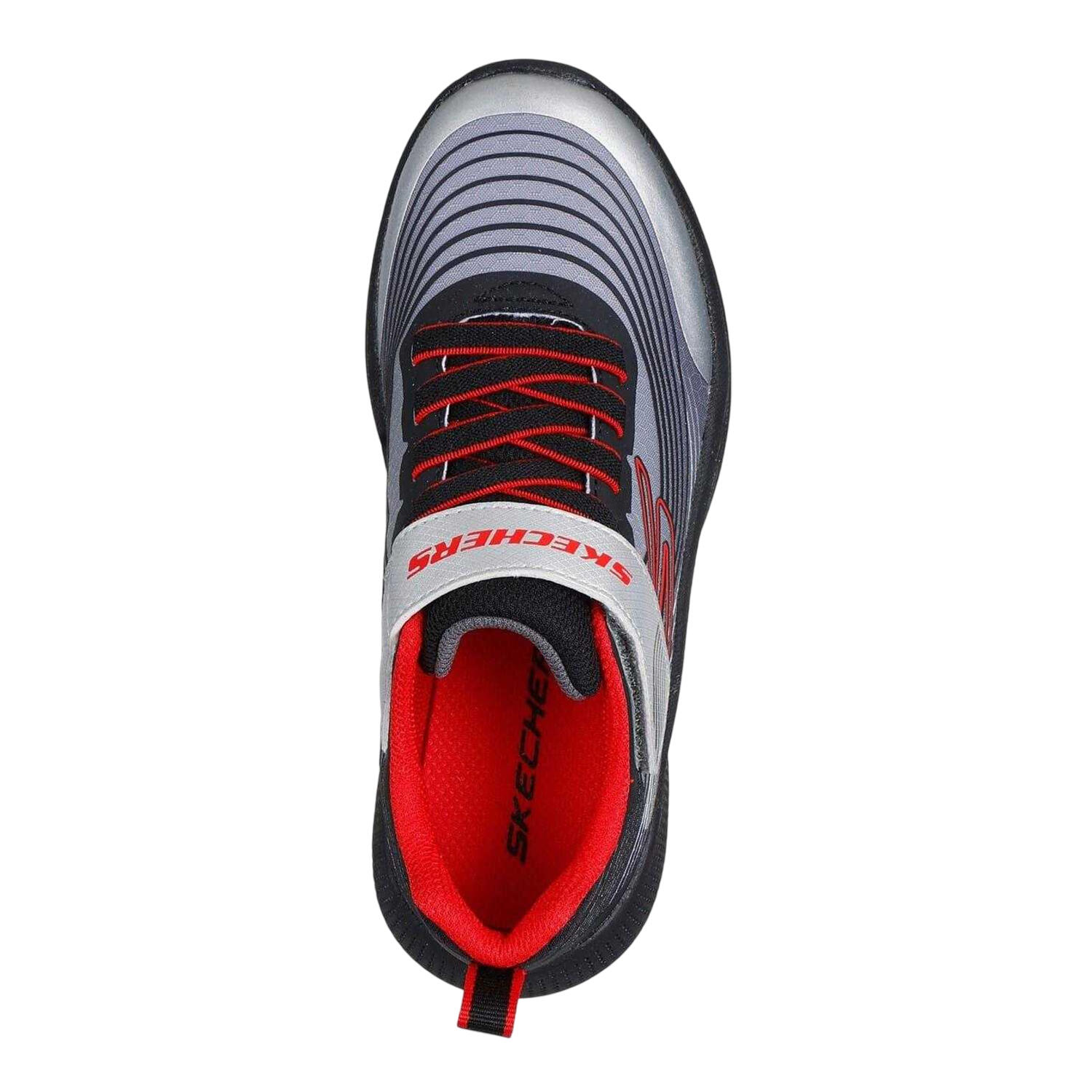Scarpe Sportive LeggeraBambini Skechers Gore Argento Rosso 3/5