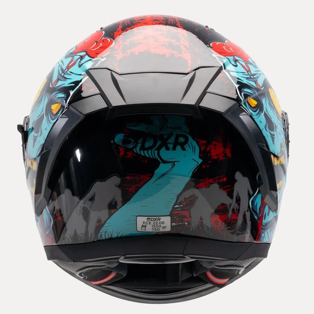 MOTOBLOUZ Casque Intégral EROS NEGAN Black/Green | ECE 22.06 6/7