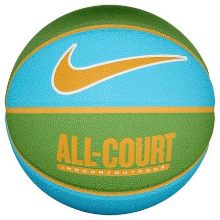 Ballon De Basket Motif/style Bicolore ALL COURT (Bleu / Jaune Or) Taille 7
