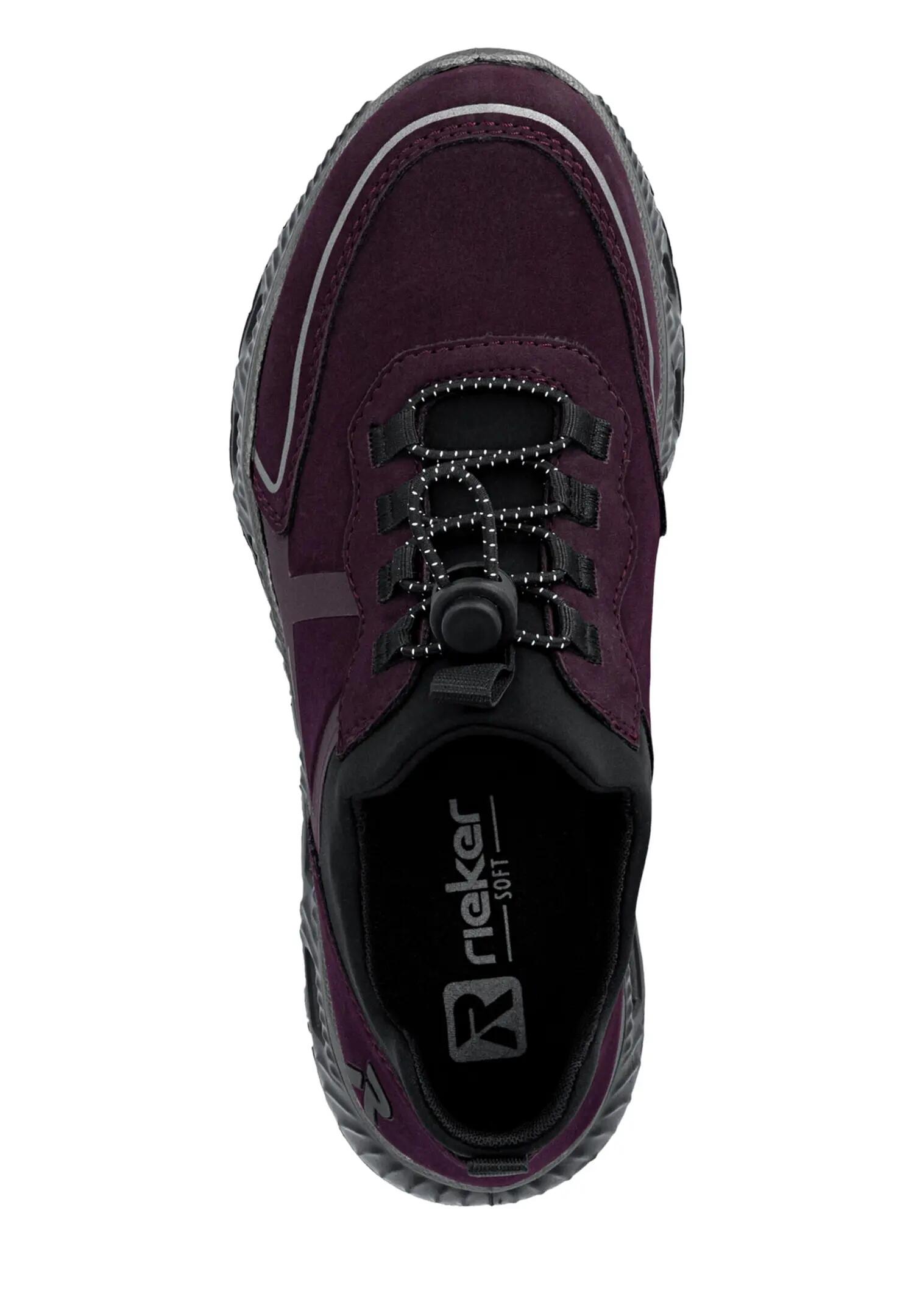 Rieker Damen EDINA Sneaker vegan MemoSoft  M6062-30 Red 3/7