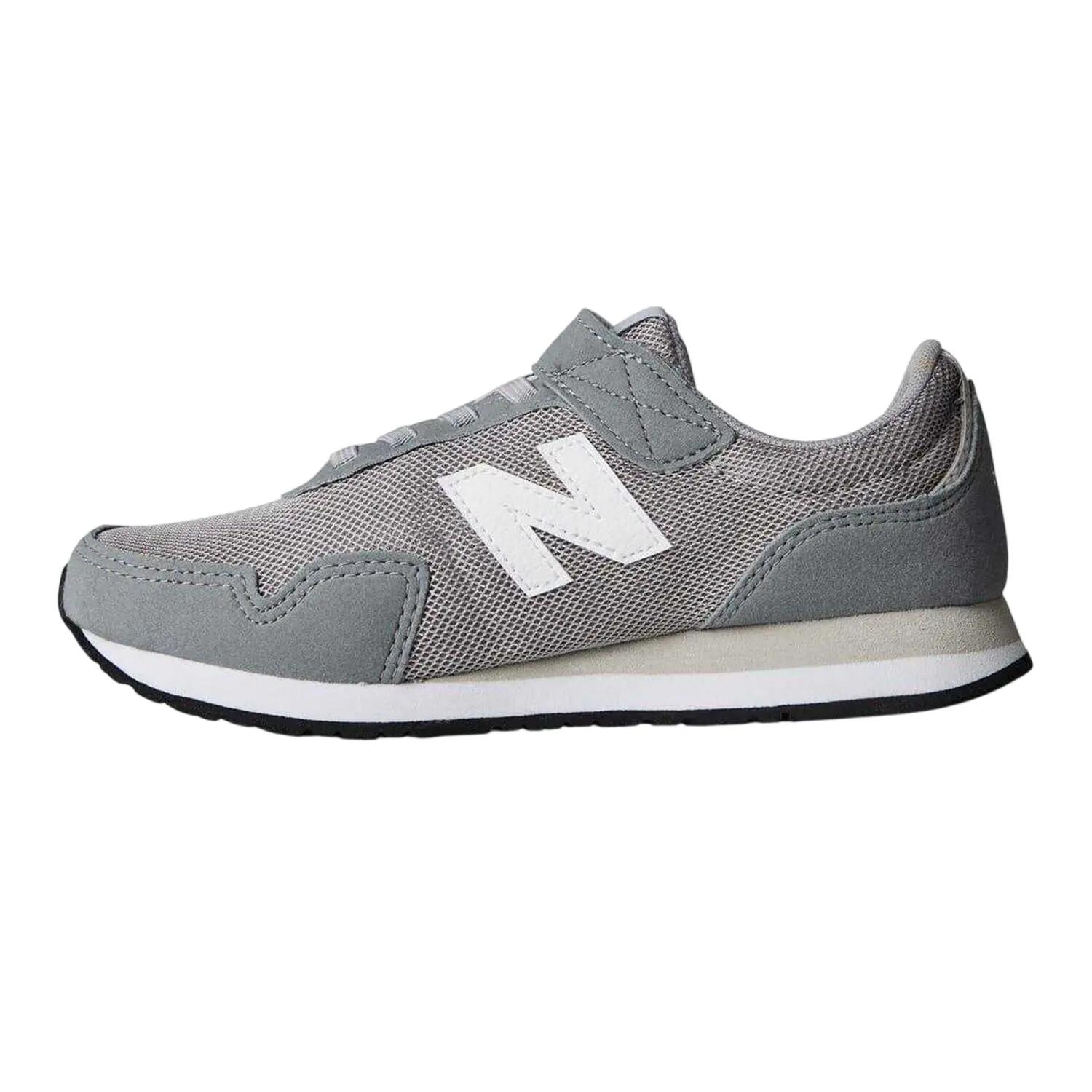 Childrens/Kids 323 Leather Trainers (Grey) 3/4