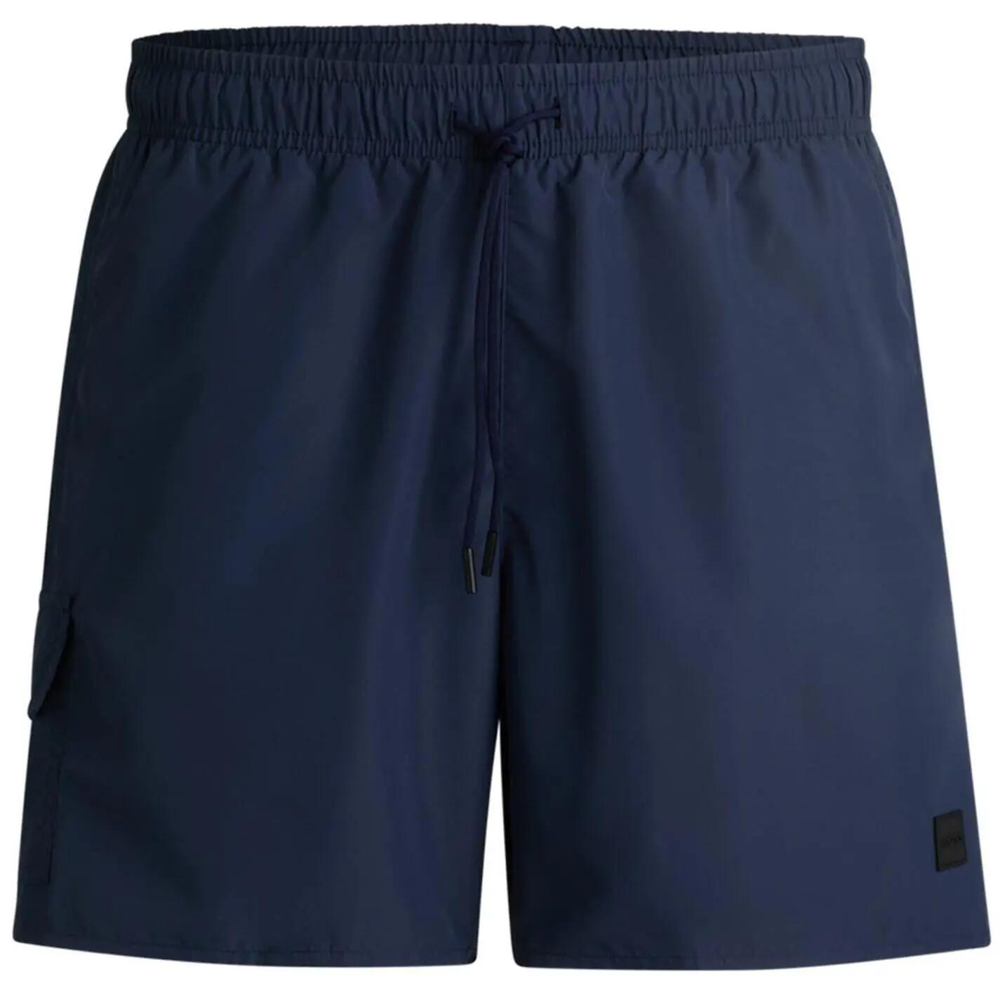 Mens Dive Regular Swimming Trunks (Navy Blue) 2/4