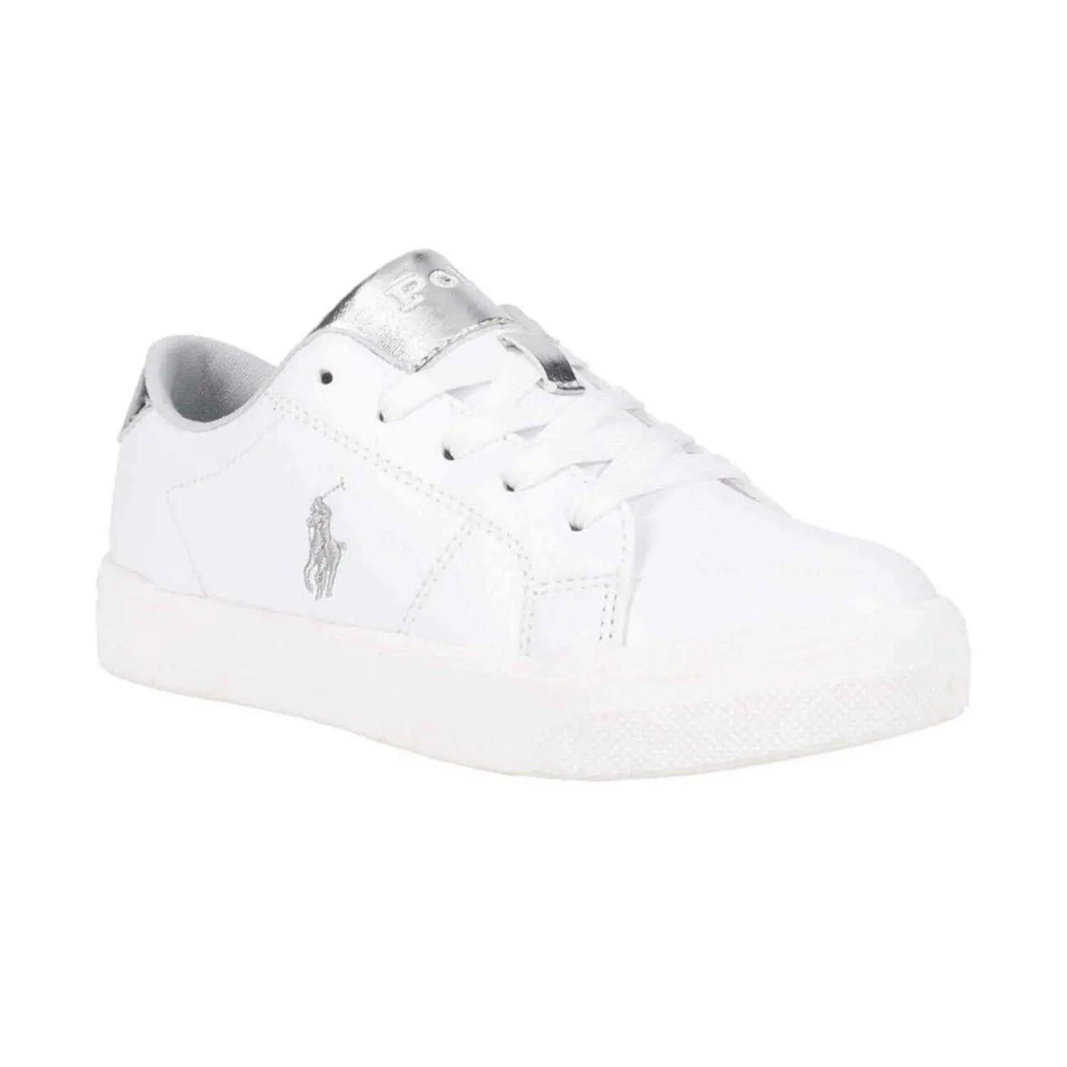 Baskets SUTTON Enfant (Blanc / Argenté) 3/3
