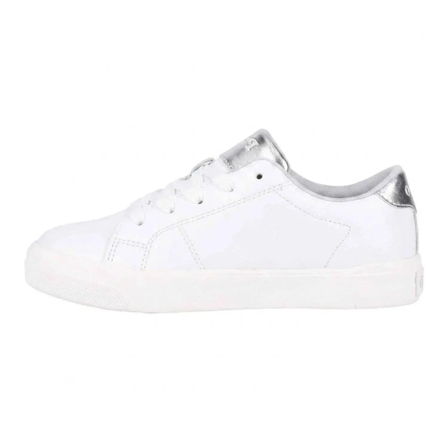 Baskets SUTTON Enfant (Blanc / Argenté) 2/3