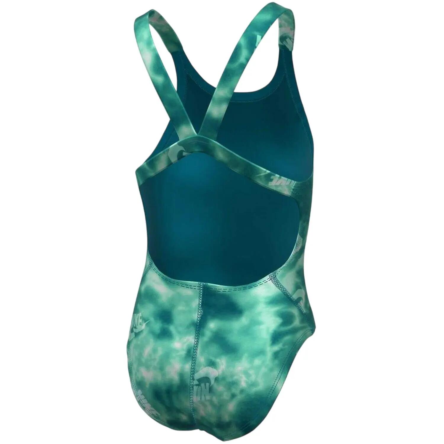 Girls Hydrastrong One Piece Swimsuit (Bleached Turquoise) 2/2
