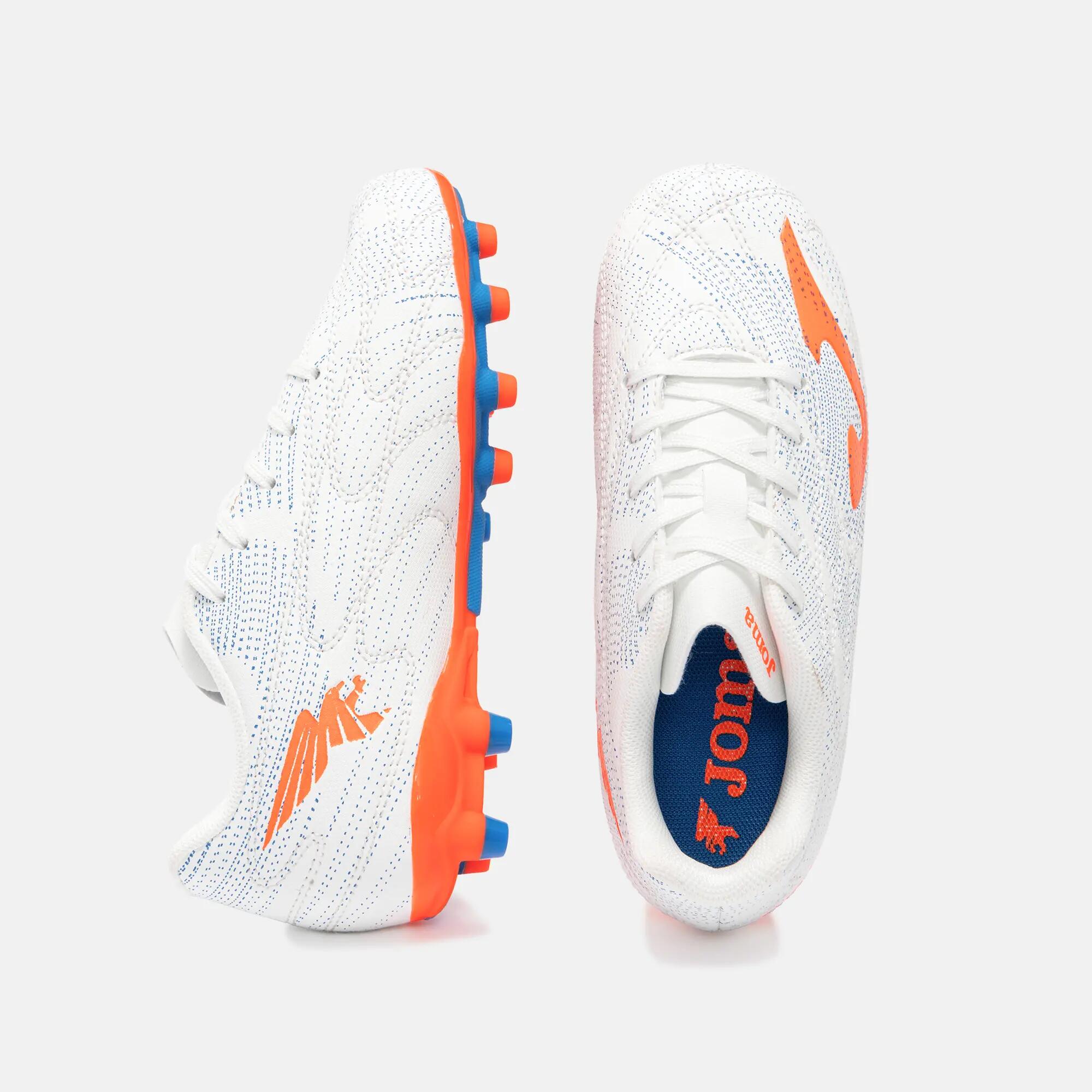 Chaussures Football Football Enfants Joma Evolution Jr 26 FG Blanc 4/5