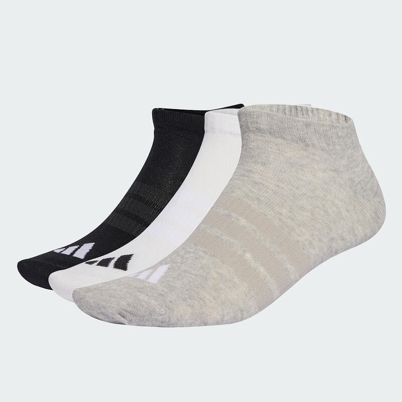 Adidas T ESS LOW 3P Unisex Sports Liner Socks Grey-picture-33