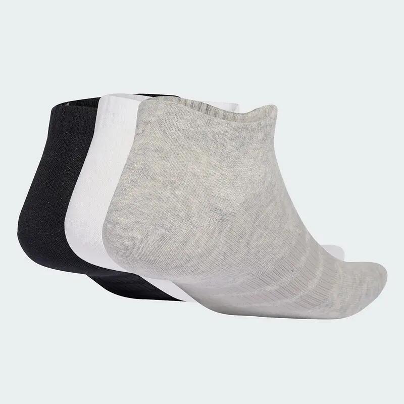 Adidas T ESS LOW 3P Unisex Sports Liner Socks Grey -  2