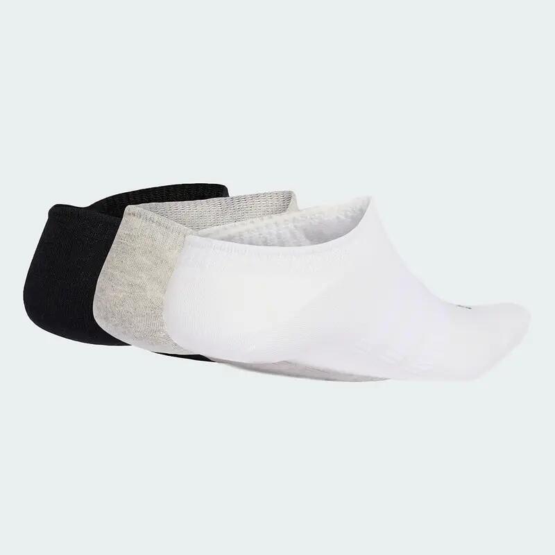 Adidas T ESS NS 3P Unisex Sports Liner Socks Grey -  2