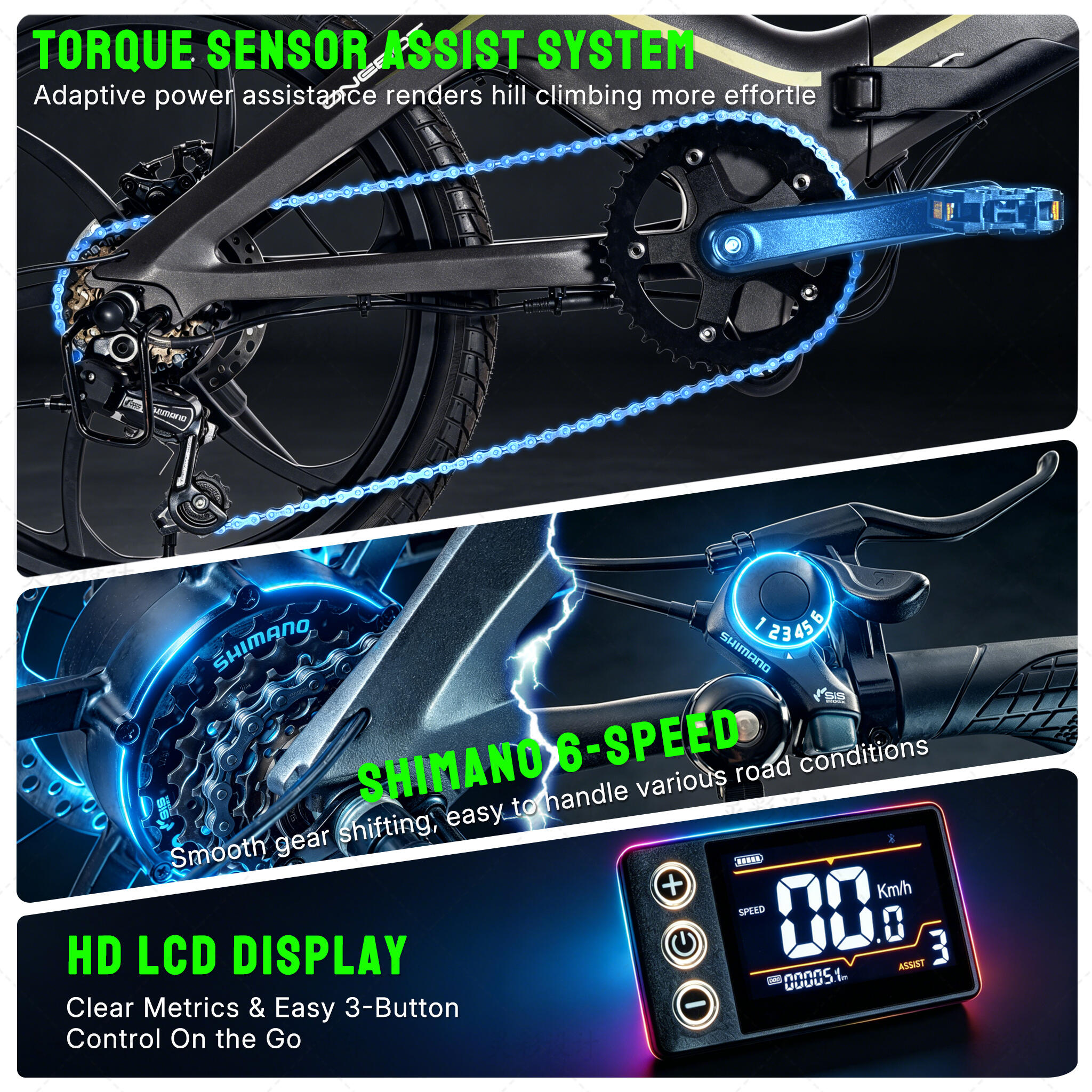 Bici elettrica pieghevole S9-EAGLE città 250W 20 pollici 36V10.2Ah 9/11