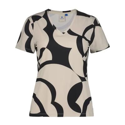 T-shirt - casual - dames - luhta ihalampi - licht, ademend polyester - zwart