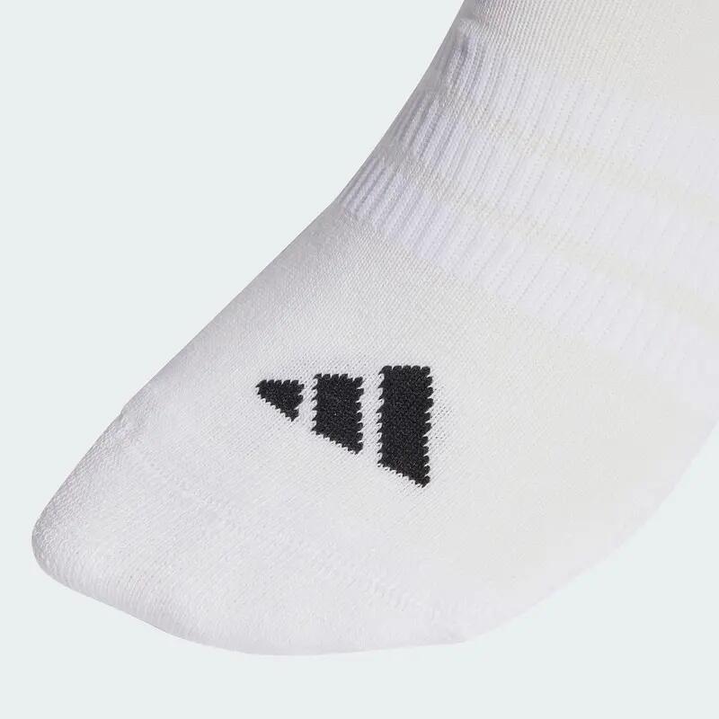 Adidas C ESS LOW 3P Unisex Sports Liner Socks White -  4