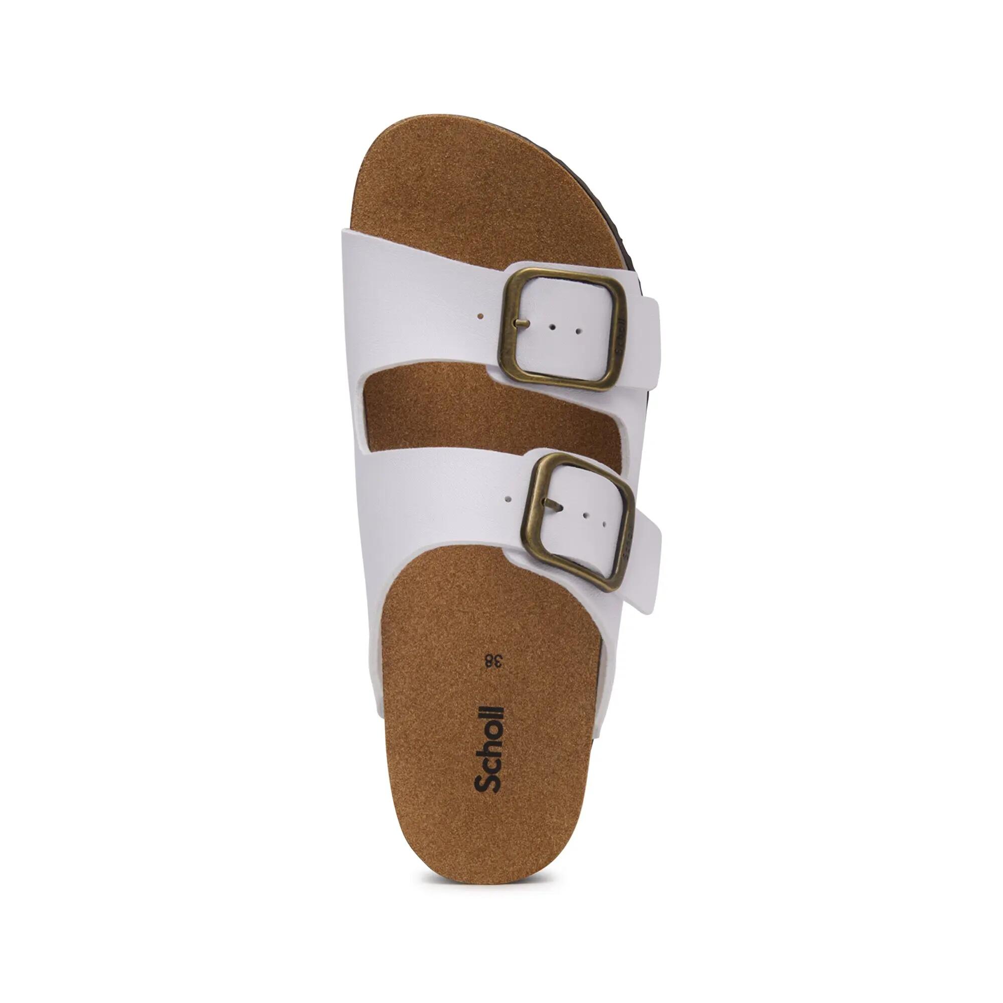 Sandálias mulher Jackie 2 Straps Branco 3/4