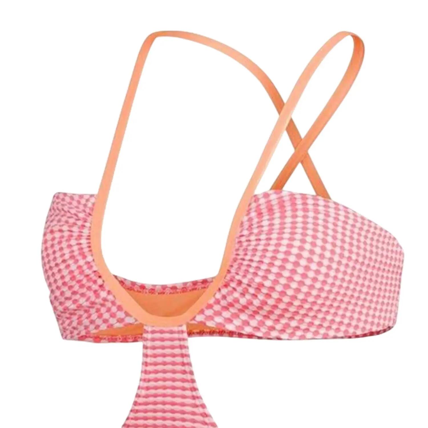 Badeanzug für Damen Hellrosa 3/4