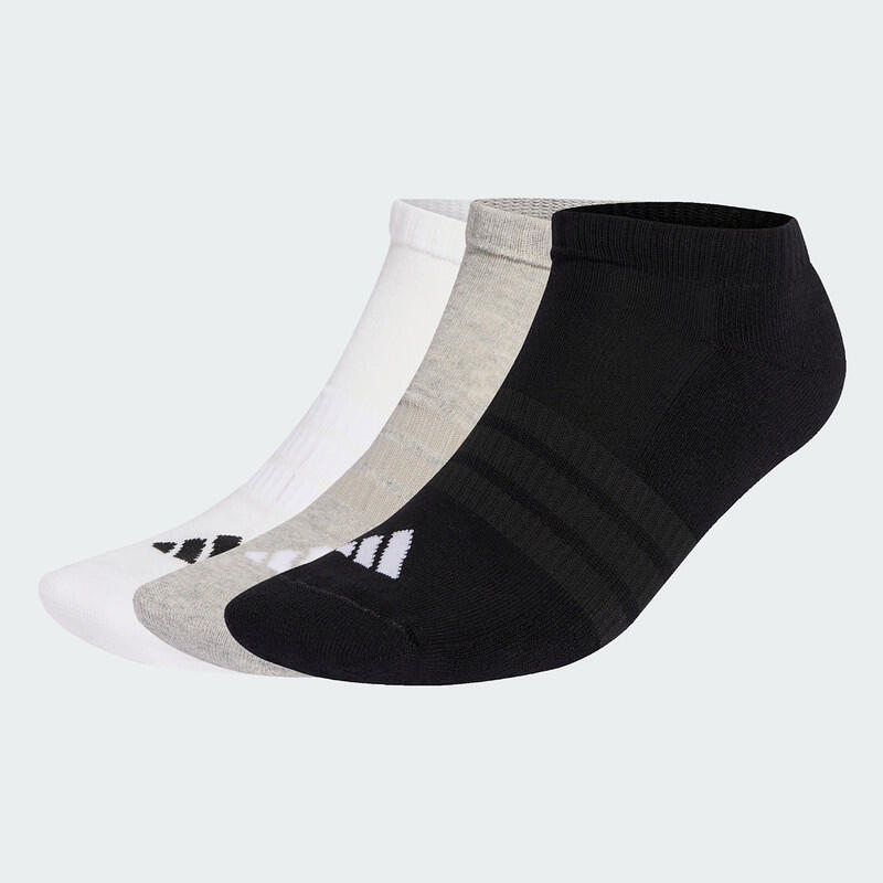 Adidas C ESS LOW 3P Unisex Sports Liner Socks Grey-picture-31