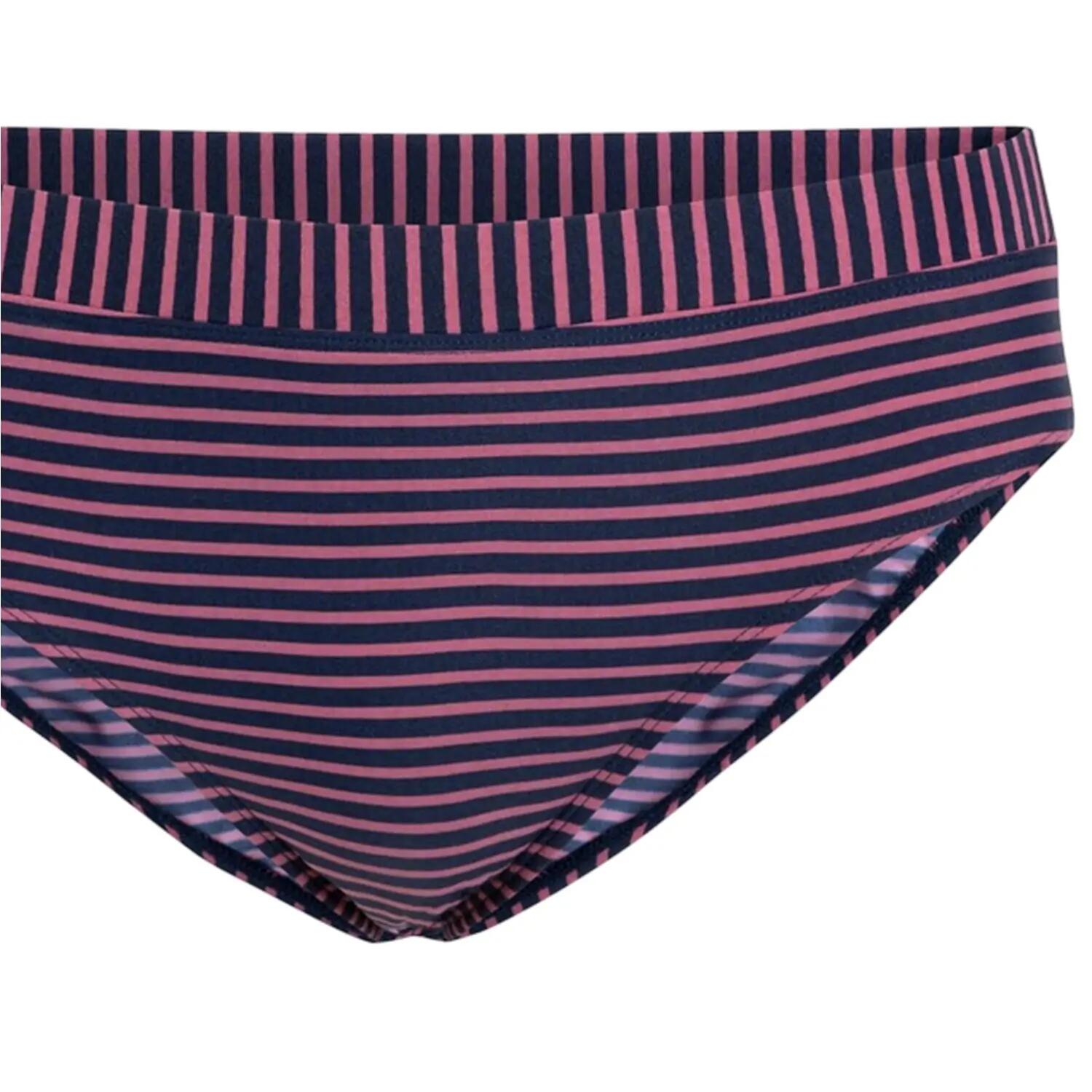 Slip Bikini A Strisce Donna Trespass Rosa 3/4
