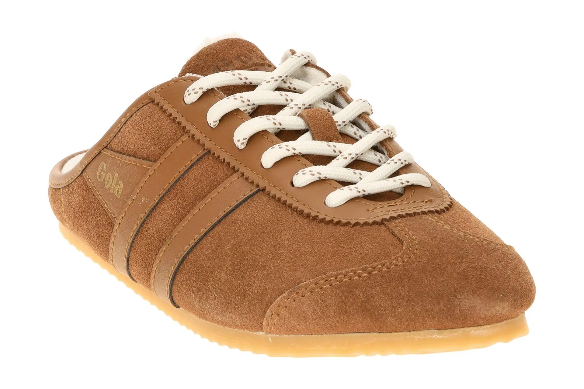 Gola Cleora Damen Pantoletten Mule braun umber Warmfutter CLB927 3/7